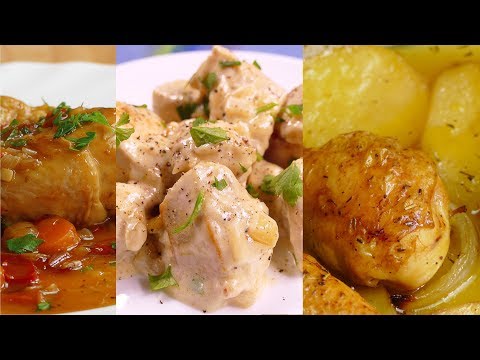 Video: Qué Deliciosos Platos Para Cocinar Con Pollo: Freír, Cocinar, Hornear