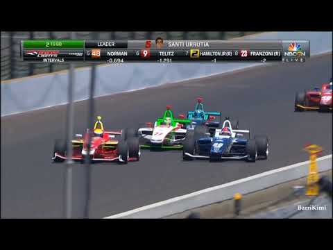 IndyLights Indianapolis Freedom 100 2018 Last 5 Laps Finish