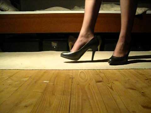 Nylons high heels