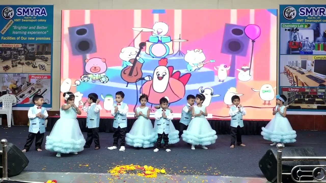 Nursery kids..rhyme recitation with action...action song..na na na
