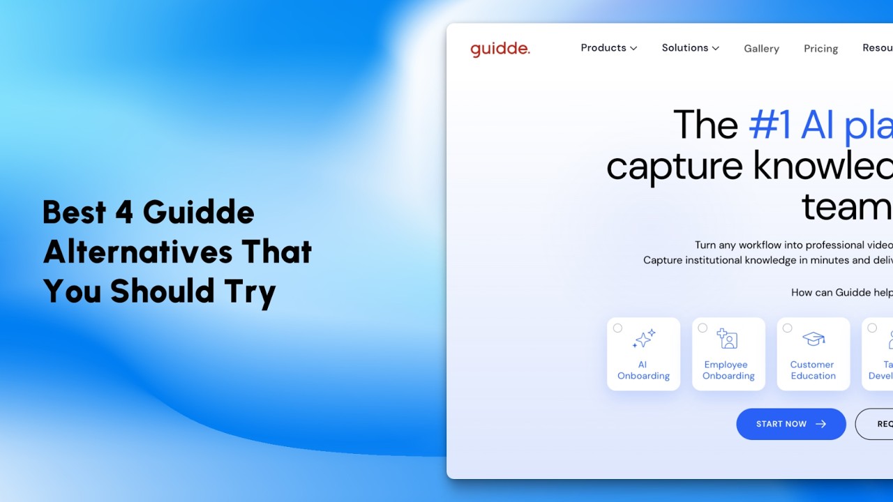Best Guidde alternatives video