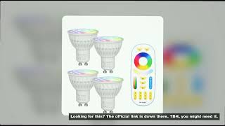 Mi Light Dimmable 4W GU10/MR16 Led Bulb RGB CCT (2700-6500K) Lamp Indoor Decoration   2.4G RF LED Re