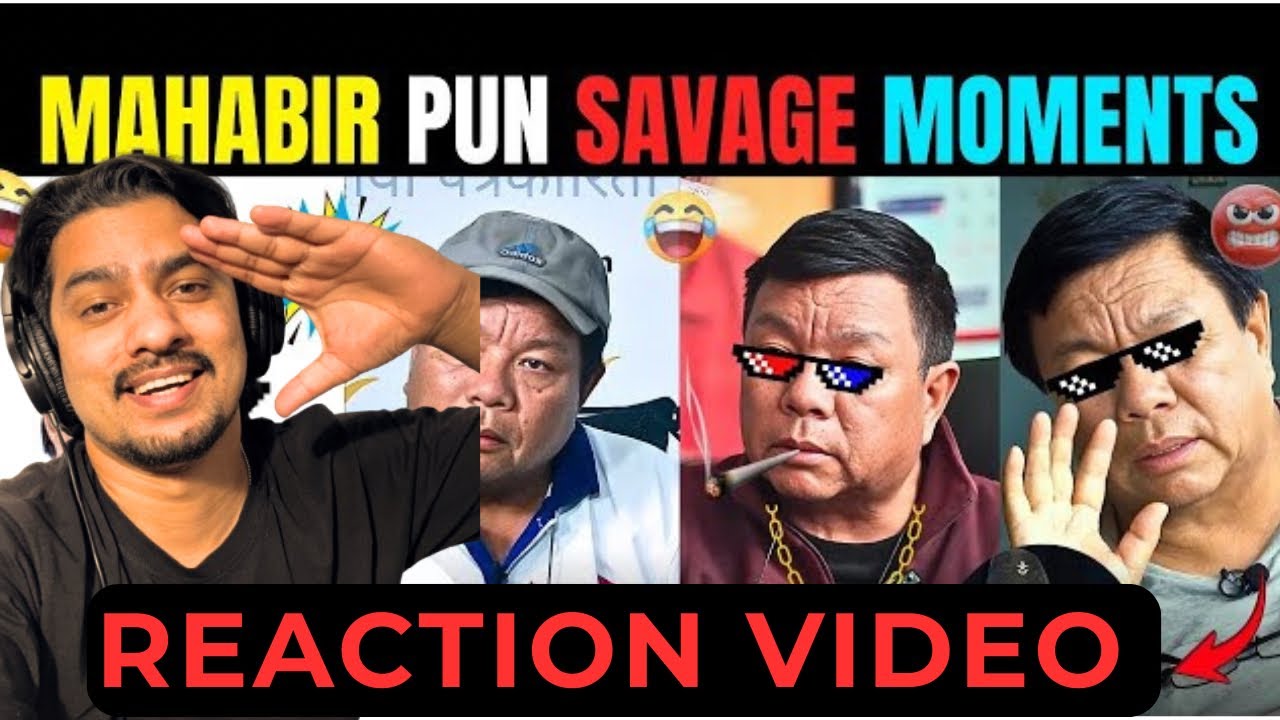 MAHABIR PUN thug life moments reaction video  barista arjun 