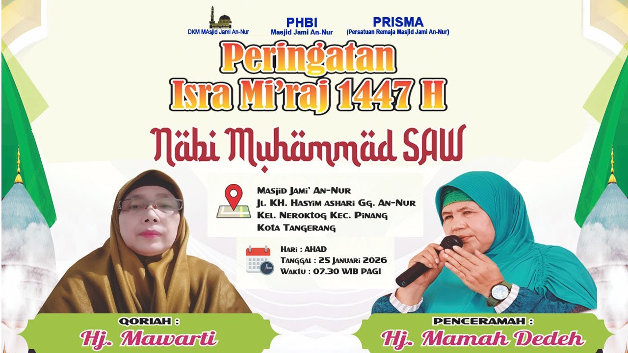 Isro & Mi'roj Nabi Muhammad SAW di Masjid Jami ' An-Nur
