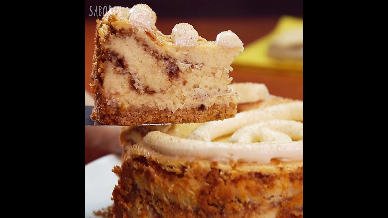Cheesecake de cinnamon roll