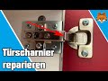 Schranktür Scharnier reparieren  - ausgebrochenes Scharnier reparieren 🔧