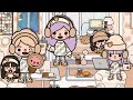 Aesthetic rich family morning routine  new street apartment  toca boca  toca life world