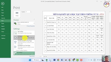 Hướng dẫn In Excel vừa khít tờ giấy A4, Khắc phục trang in ra giấy bị mất cột, mất hàng, mất dữ liệu
