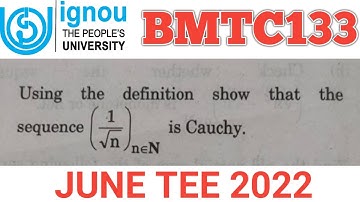 Bsc Mathematics | IGNOU | BMTC 133 | JUNE TEE 2022 | Real Analysis | BSCG | MTE09