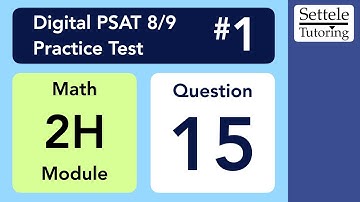 Digital PSAT 8/9 #1, Math Module 2H, Question 15 (xy-plane)
