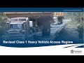 Revised Class 1 Heavy Vehicle Access Regime Industry Launch