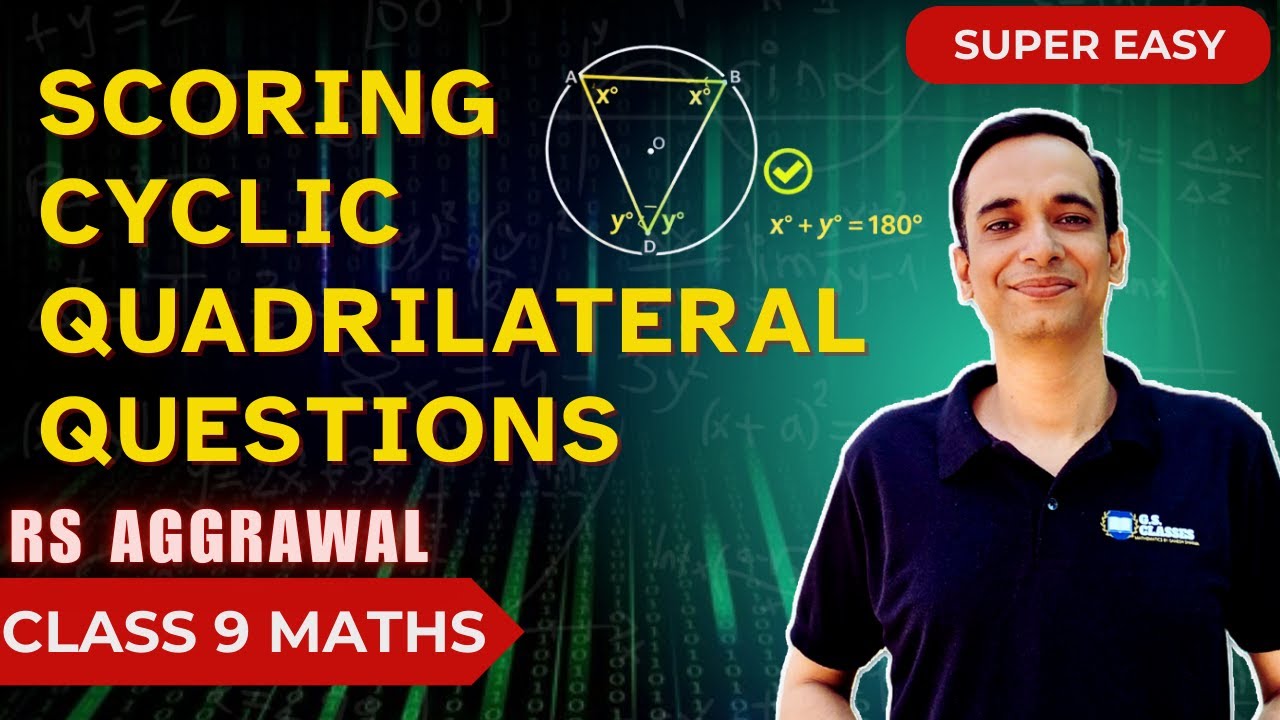 Class 9 Circles Exercise 12C Solutions | R S Aggarwal Questions Explained