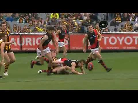 Matthew Lloyd's KNOCK OUT on Brad Sewell Round 22, 2009 HQ