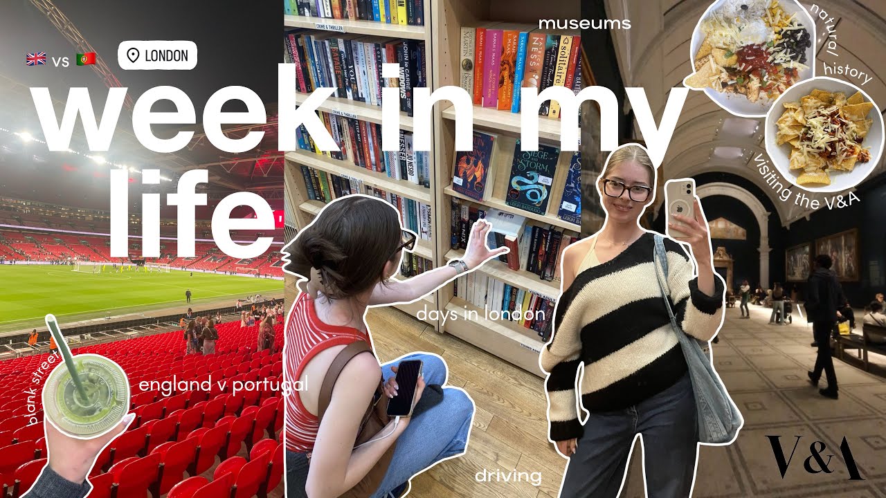week in my life vlog: going to wembley, solo trip to the V&A, natural history museum, & blank street
