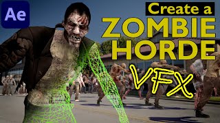 How to make a ZOMBIE HORDE effect - After Effects Tutorial Zombie VFX screenshot 5