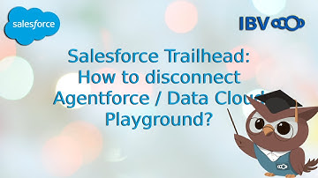 Salesforce Trailhead: How to disconnect Agentforce / Data Cloud Playground?