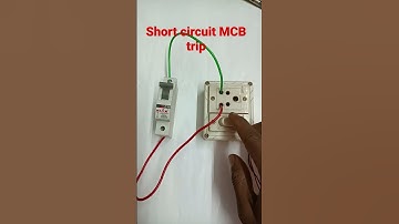 experiment short circuit MCB trip