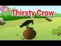 Thirsty crow  nursery rhymes  english rhymes 