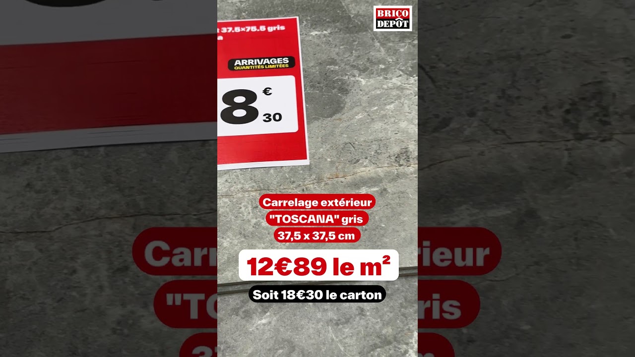 Arrivages carrelage extérieur 24 juillet - BRICO DEPOT  #bricodepot #bricolage
