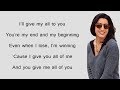 ALL OF ME - John Legend (Luciana Zogbi Cover) (Lyrics)