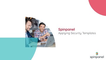 Spinpanel Workspace - Applying Security Templates