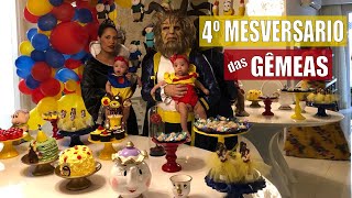 🦁🍎 MESVERSARIO 4 MESES - TEMA BRANCA DE NEVE E A BELA E A FERA