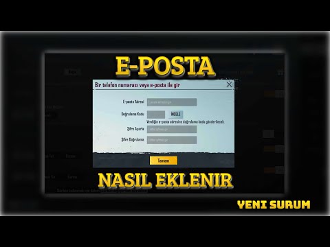 Yeni sürümde E-posta nasıl eklenir - PUBG Mobile E-posta ekleme nasıl yapılır, kod nereye geliyor?