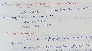 S Curve hydrograph | S Curve method | S hydrograph