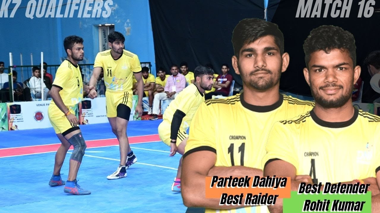 Parteek Dahiya: Scored 20 raid points | Rohit Kumar: Right corner ...