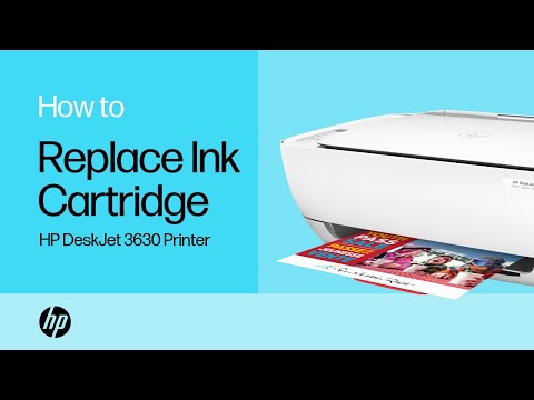 Replacing the Ink Cartridge | HP DeskJet 3630 Printer | HP Support - YouTube