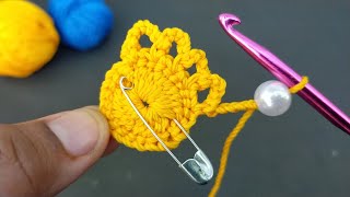 Nice Crochet Ideas | A really pretty Crochet Patterns on a safety pin | Crochet For Beginners 200