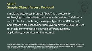 SOAP - Simple Object Access Protocol