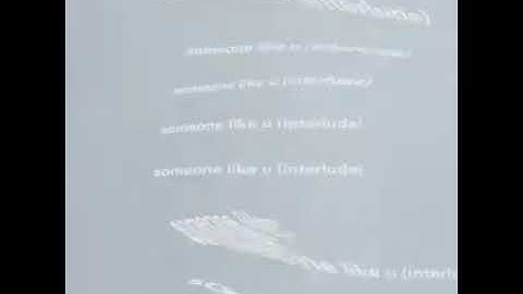 someone like you (interlude) snippet