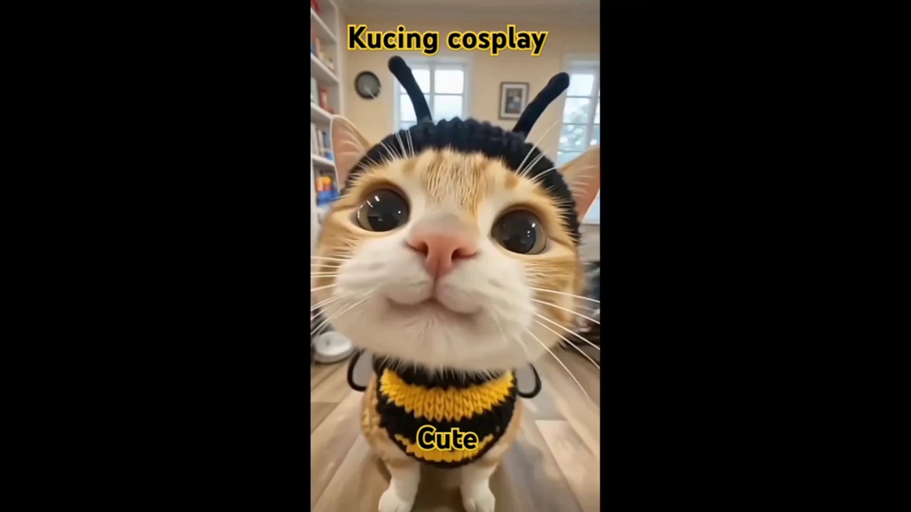 kucing lucu cosplay #cat #shortvideo