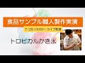 【食品サンプル職人製作実演】ライブ配信「トロピカルかき氷」