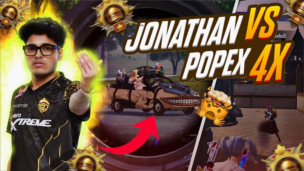 Popex Jonathan vs PoPeX 4 Times🔥 | 6+ Streamers😈 | PoPeX Plays - YouTube