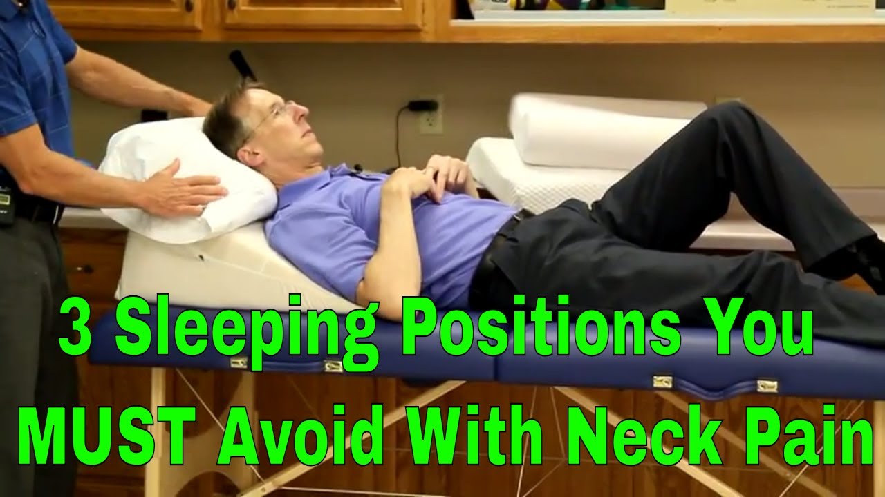 best sleeping position for neck pain