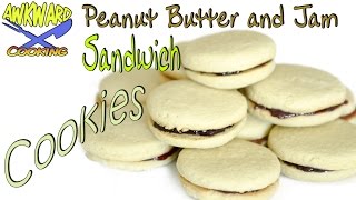 Peanut Butter and Jam Sandwich Cookies - Awkward Cooking S02E02