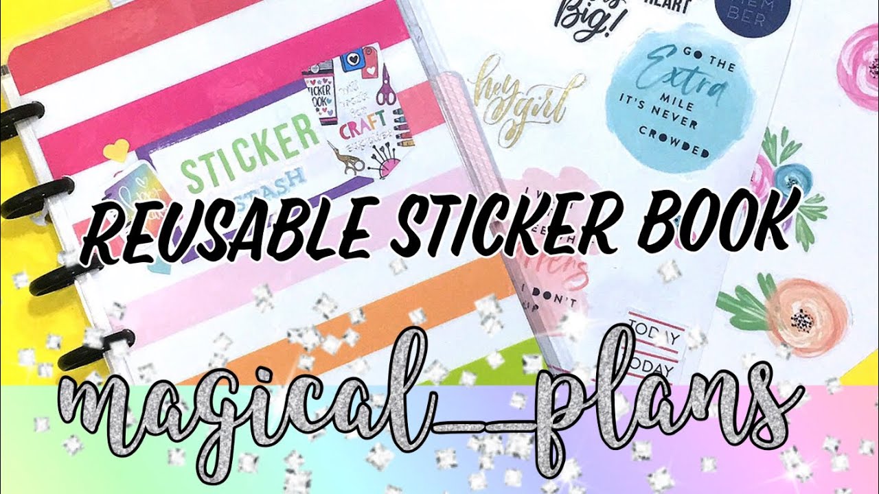 DIY Reusable Sticker Book: Flip through & Tutorial 