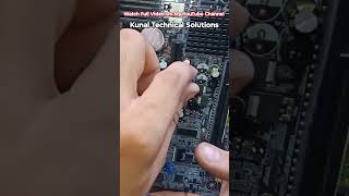 Identify Capacitor - & + In Motherboard shorts motherboardrepair capacitor chiplevelrepairing