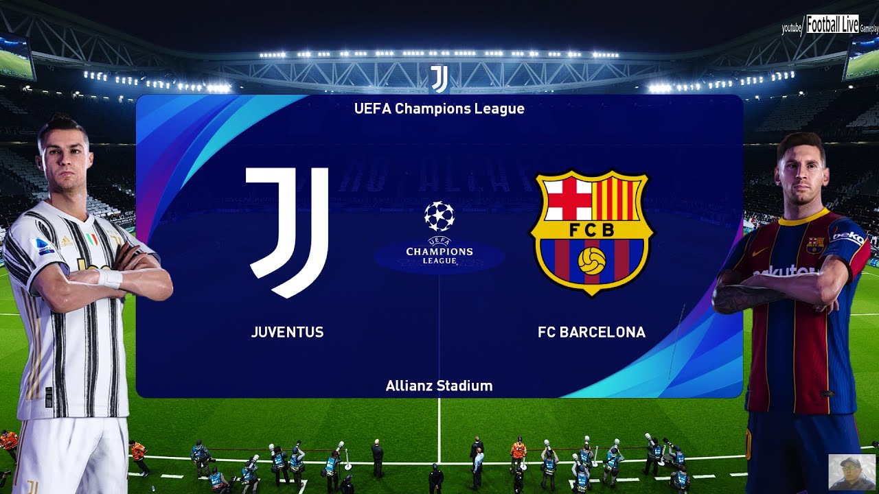 PES 2021 Juventus vs Barcelona C.Ronaldo vs Lssi UEFA Champions League Group F Gameplay