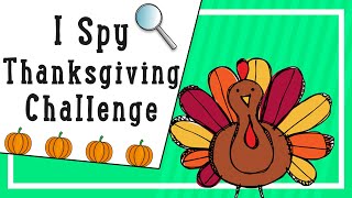 Thanksgiving PE Games: I Spy - Thanksgiving Edition