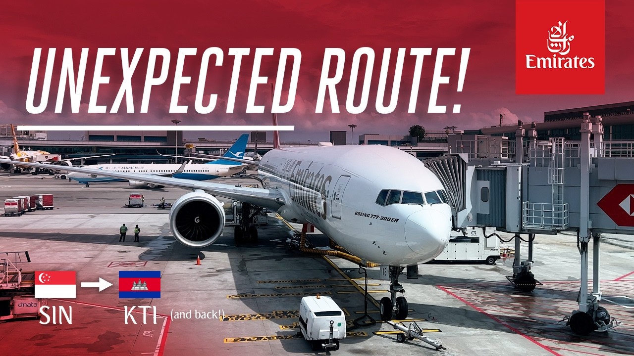 Emirates UNEXPECTED Route! | Singapore to Phnom Penh in Economy Class ✈️