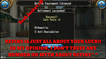 My Full Refine +S Video, Can I Refine +S? How i Refine +S? Did I Follow the Trick? - Toram Online