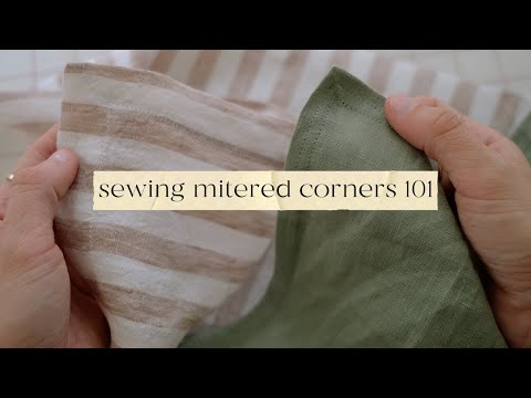 Sewing the Perfect Mitered Corner - Everything you need to know