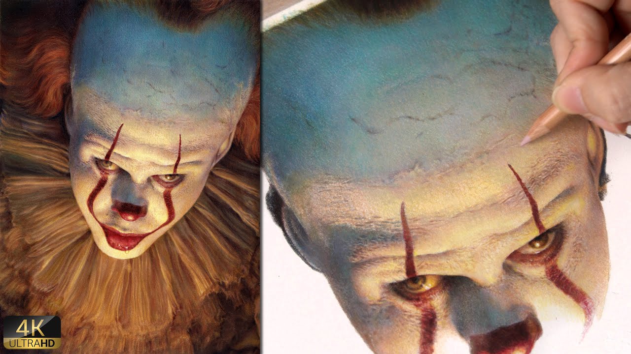 Real Time Drawing(2x speed) Pennywise-Welcome to Derry  || Part 2