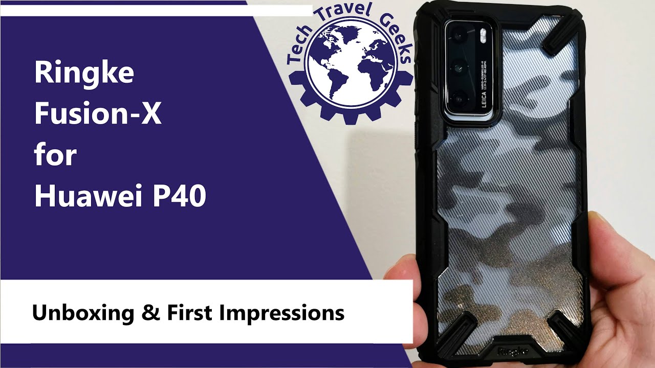 Чехол Ringke Fusion-X для Huawei P40 — распаковка и первые впечатления.