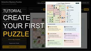 Create Your First Puzzle - Complete Workflow Detective Mystery Puzzles