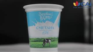 8 colors high speed dairy yogurt Ayran milk cup printing machine, dry offset pp pet pla cup printer