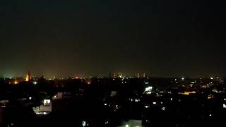 Night Life Lahore From Roof Top